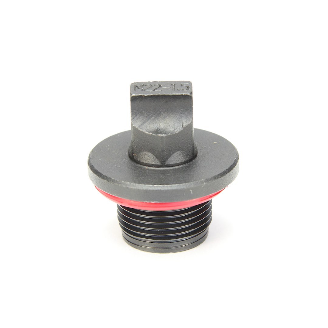 Ags Oil Drain Plug, Accufit ®, Hex Head, 22 Millimeter X 1-1/2 Inch Thread Pitch, With Red Hi-Temp Nitrile Rubber Gasket – ODP-00014B