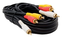 Asa Audio/ Video Cable, Stereo Composite Video Cable, 3 Foot Length – JCAV3