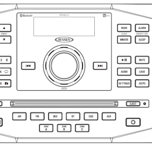 Asa Radio, Automotive, FM, With Bluetooth Functionality, Plays CD/ CD-R/ CD-Rw/ DVD/ Dvd+r/ DVD Rw/ DVD-R/ DVD-Rw/ MP3 – JWM62A