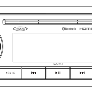 Asa Radio, Automotive, 12 AM/ 18 FM Stations, Bluetooth Streaming Audio (A2DP) and Controls (avrcp) – JWM72A