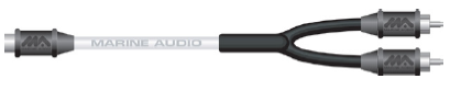 Asa Audio/ Video Cable, RCA Y-Cable, One Male Connector and Two Female Connector – MARCAYMFFR