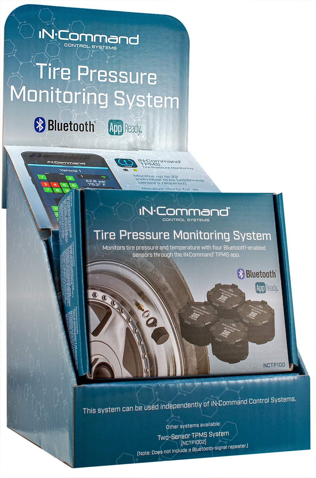 Asa Tire Pressure Monitoring System – TPMS Display, IN-Command®, Use with NCTP100 Tire Pressure Monitoring System – TPMS – NCTP100DISPBOX