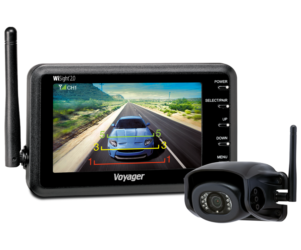 Asa Backup Camera, Voyager® Wisight® 2.0, For Pre-Wired Systems, Rear End Mount, 4.3 Inch Lcd Color Monitor, Integrated Microphone – WVSXP43