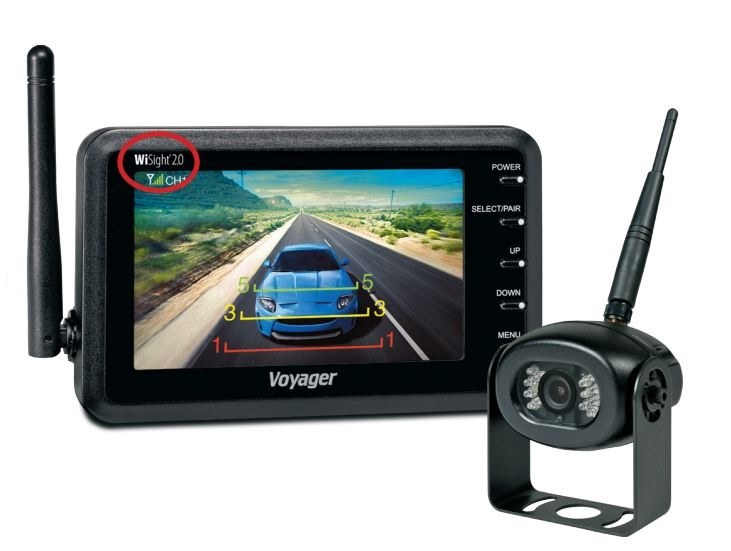 Asa Backup Camera, Voyager® Wisight® 2.0, Rear End Mount, 4.3 Inch Lcd Color Monitor, Integrated Microphone, Wide Viewing Angle – WVSXS43