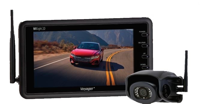 Asa Backup Camera, Voyager® Wisight® 2.0, Rear End Mount, 7 Inch Lcd Color Monitor, Integrated Microphone, Wide Viewing Angle – WVSXS70