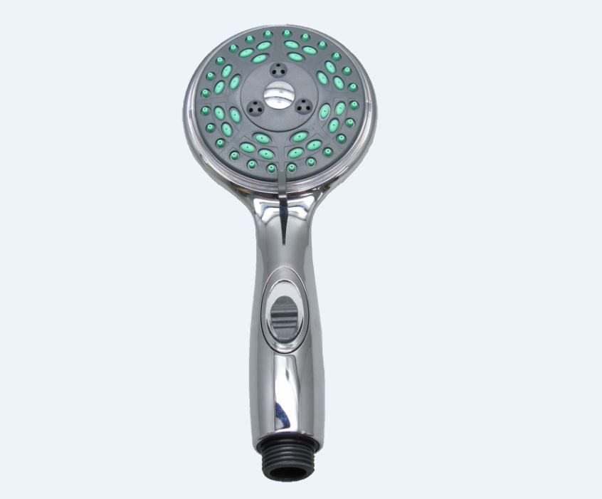 Empire Fauce Shower Head, Hand-Held, 5 Function Massage Setting, Without Shut Off Valve, Chrome Plated, Plastic – CRD-DX-HD80C