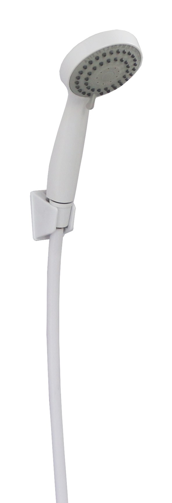 Empire Fauce Shower Head, Large, 3-Function, 60 Inch Length Vinyl Hose, White, With Hose/ Head/ Bracket – CRD-UP-APS70W