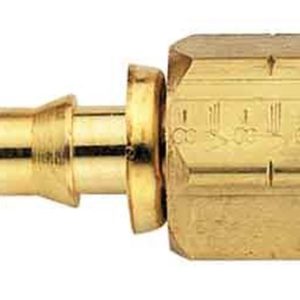 Aeroquip Hose End Fitting, -6 AN Hose, 3/4 Inch – 16, Straight, Brass, Single – FBM1232