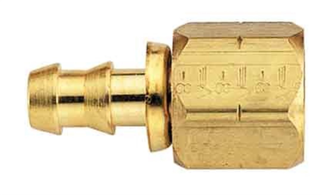 Aeroquip Hose End Fitting, -6 AN Hose, 3/4 Inch – 16, Straight, Brass, Single – FBM1232