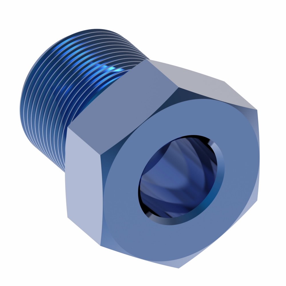 Aeroquip Pipe Plug Fitting, -3 AN Hose, Anodized, Blue – FBM3722