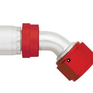 Aeroquip Hose End Fitting, -8 AN Hose, 45 Degree, Aluminum, Single – FBM4223