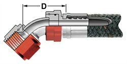 Aeroquip Braided Hose, Aqp ®, For Use with Fuel/ Lube/ Coolant/ Air, -8 AN, 15 Foot Length, Rated at 1000 Pounds Per Square Inch – FCA0815