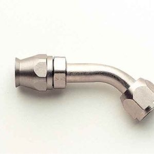 Aeroquip Air Conditioner Hose End Fitting, -10 AN Female O-Ring Pilot, 45 Degree, Nickel Plated, Steel – FCE1724