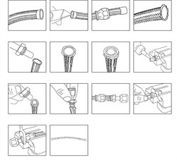 Aeroquip Air Conditioner Hose End Fitting, -6 AN Female O-Ring Pilot, 90 Degree, Nickel Plated, Steel – FCE1732