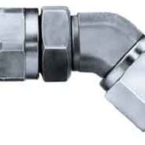 Aeroquip Hose End Fitting, -4 AN Hose, 45 Degree Elbow, Stainless Steel, Single – FCM1146