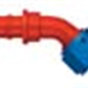 Aeroquip Hose End Fitting, -8 AN Hose, 45 Degree Elbow, Aluminum, Single – FCM1523