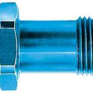 Aeroquip Carburetor Fuel Inlet Fitting, Aluminum Adapter, For Use with Holley Dual Feed 750/ Dominator 1350 Series/ Quadrajet Carburetors – FCM2110