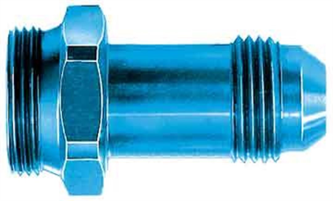 Aeroquip Carburetor Fuel Inlet Fitting, Aluminum Adapter, For Use with Holley Dual Feed 750/ Dominator 1350 Series/ Quadrajet Carburetors – FCM2110