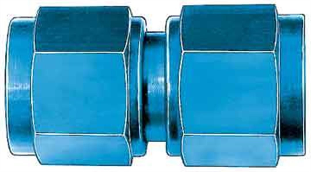 Aeroquip Coupler Fitting, -6 AN Female, Swivel, Aluminum, Blue, Single – FCM2915