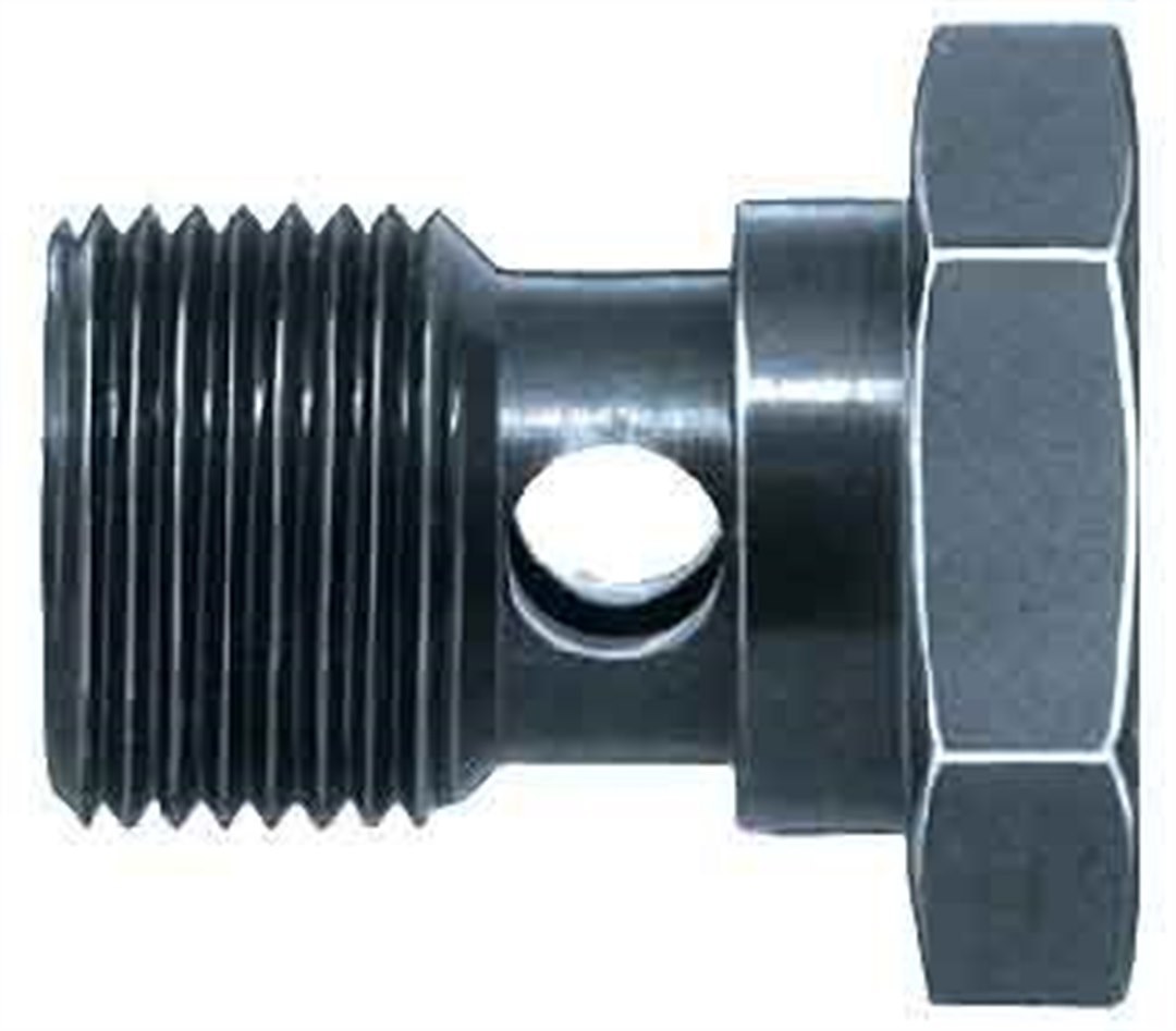 Aeroquip Banjo Bolt, 3/8 Inch – 24, Single Hole, Steel – FCM2921