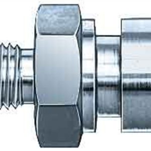 Aeroquip Adapter Fitting, -3 AN Male to 3/8 Inch – 24, Steel – FCM2936