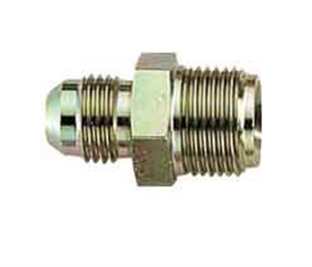 Aeroquip Power Steering Hose Adapter Fitting, -6 AN Male to 5/8 Inch-18 Male Thread, Steel – FCM2964