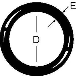 Aeroquip Multi Purpose O-Ring, Nitrile Rubber O-Ring Use with Gasoline Fuels, -08, Set of 10 – FCM3475