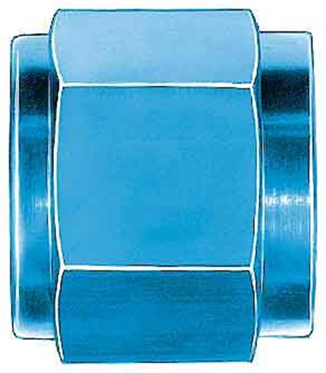 Aeroquip Tube End Fitting Nut, -3 AN, Blue, Aluminum, Set of 6 – FCM3554