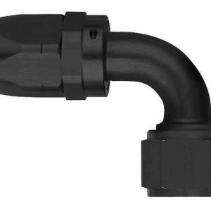 Aeroquip Hose End Fitting, -6 AN Hose, 90 Degree Elbow, Anodized, Red/Blue, Aluminum – FCM4032
