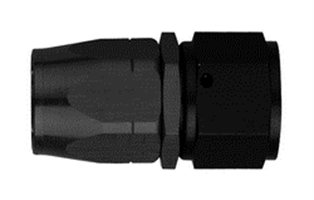 Aeroquip Hose End Fitting, -6 AN Hose, Straight, Anodized, Black, Aluminum – FCM4412