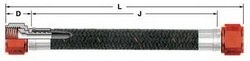 Aeroquip Hose End Fitting, -10 AN Hose, 90 Degree Elbow, Anodized, Black, Aluminum – FCM4434