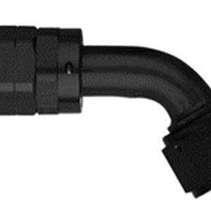 Aeroquip Hose End Fitting, -6 AN Hose, 60 Degree Elbow, Anodized, Black, Aluminum – FCM4482