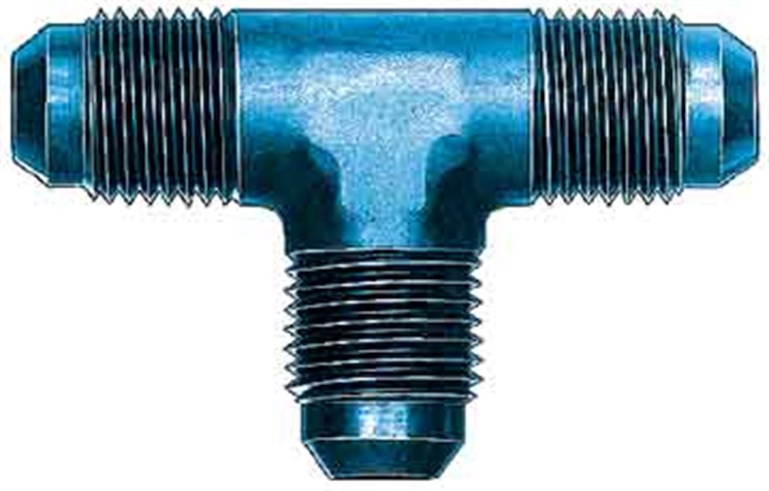 Aeroquip Coupler Fitting, -6 AN Male, Union Tee, Aluminum, Black, Single – FCM5062