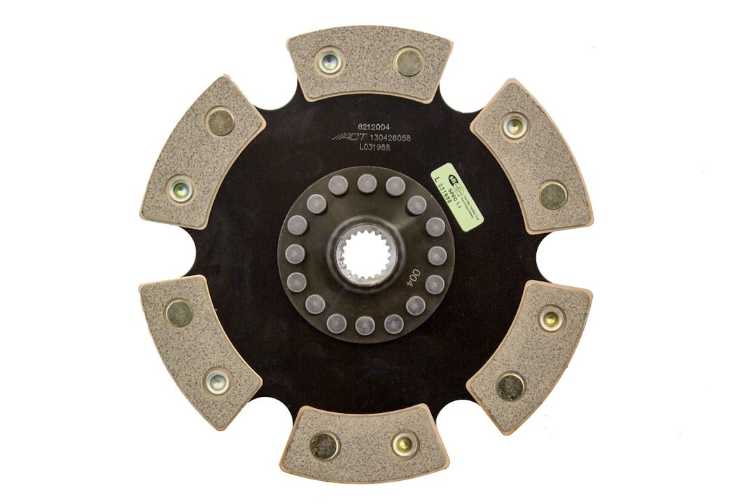 Act Clutch Disc, Race, Single Disc, 6 Paddle Design, 8.35 Inch Diameter, 7/8 Inch X 20 Spline Input Shaft, Rigid Hub – 6212004