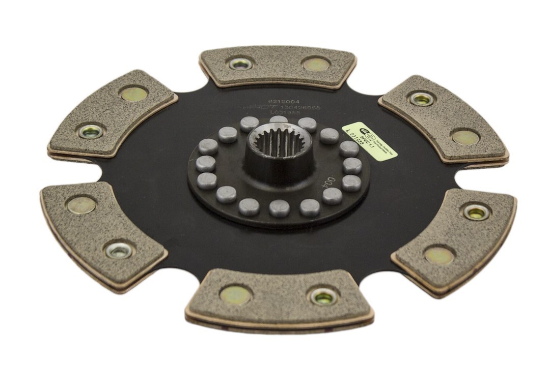 Act Clutch Disc, Race, Single Disc, 6 Paddle Design, 8.35 Inch Diameter, 7/8 Inch X 20 Spline Input Shaft, Rigid Hub – 6212004