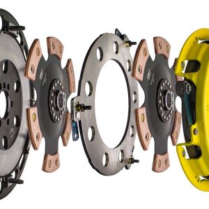 Act Clutch Set, Twin Race, 10-1/2 Inch Clutch Diameter, 1-1/8 Inch X 26 Spline Input Shaft, Diaphragm, Dual Disc/ Ceramic Friction Material – T1R-G01