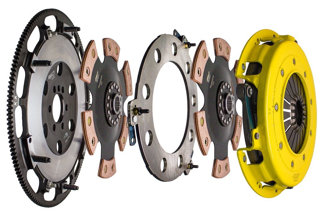 Act Clutch Set, Twin Race, 10-1/2 Inch Clutch Diameter, 1-1/8 Inch X 26 Spline Input Shaft, Diaphragm, Dual Disc/ Ceramic Friction Material – T1R-G01