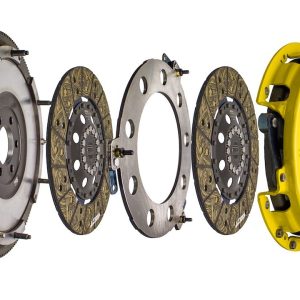 Act Clutch Set, Twin Street, 10-1/2 Inch Clutch Diameter, 1-1/8 Inch X 26 Spline Input Shaft, Diaphragm, Steel Pressure Plate – T1S-G05