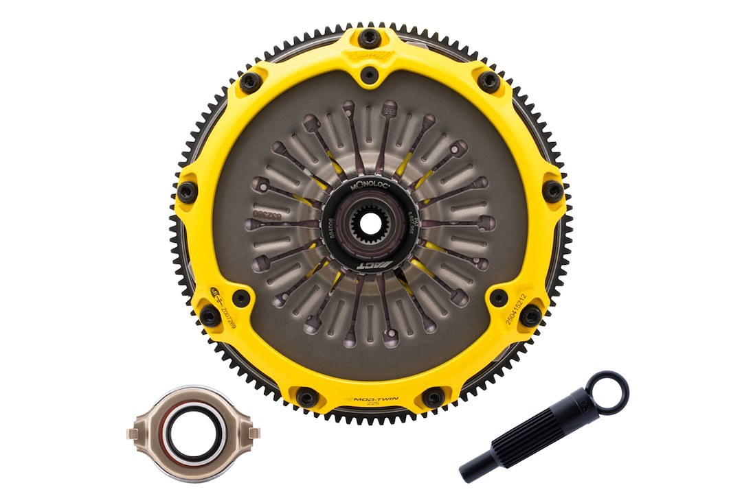 Act Clutch Set, Mod-Twin 225 Xt Sprung Street, 8.8 Inch Clutch Diameter, 1 Inch X 23 Spline Input Shaft, Diaphragm, Xtreme Pressure Plate – T2S-M01
