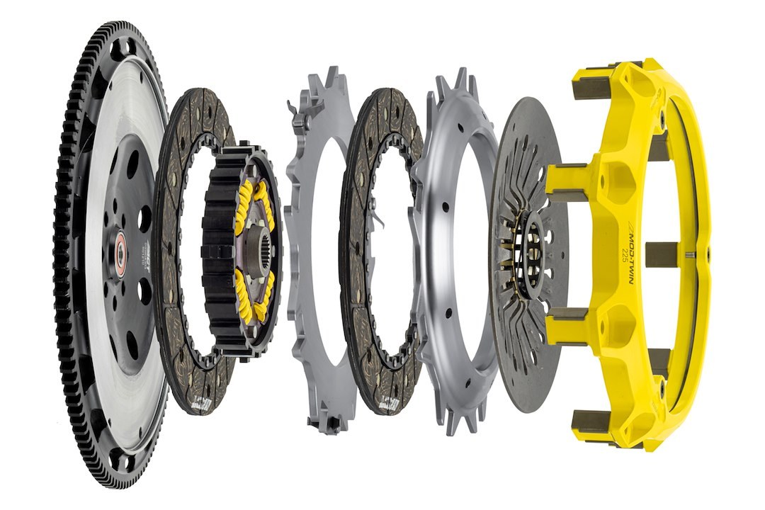 Act Clutch Set, Mod-Twin 225 Xt Sprung Street, 8.8 Inch Clutch Diameter, 1 Inch X 24 Spline Input Shaft, Diaphragm, Xtreme Pressure Plate – T2S-S05