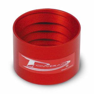 AIRAID Throttle Body Spacer, Poweraid ®, 1 Inch Thick, Red, Billet Aluminum – 200-557