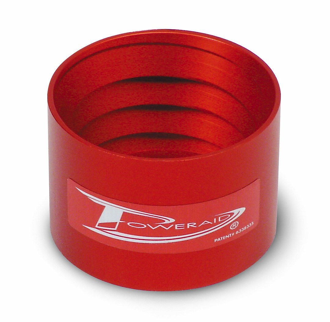 AIRAID Throttle Body Spacer, Poweraid ®, 1 Inch Thick, Red, Billet Aluminum – 200-557
