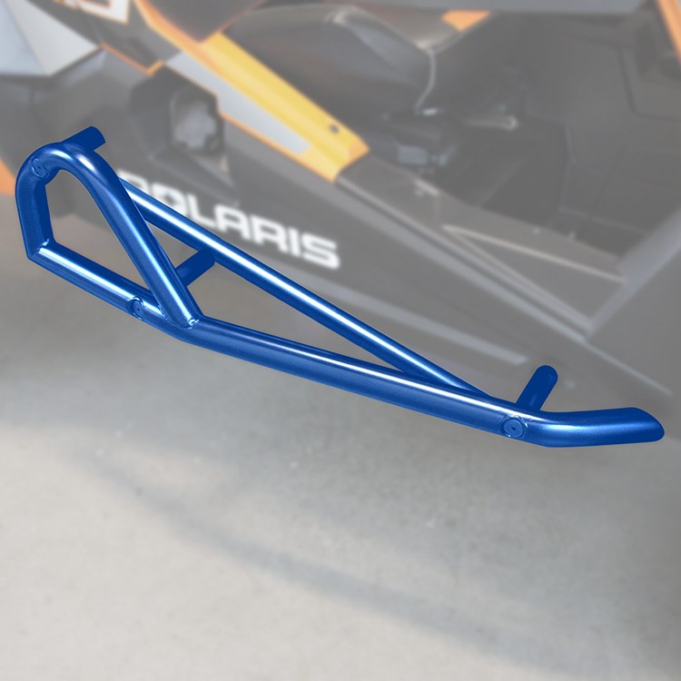Advanced Acc Rocker Panel Guard, Allied Powersports, 1-3/4 Inch Tubular, Blue, Steel, Kickout Side Guard – 1004-BU
