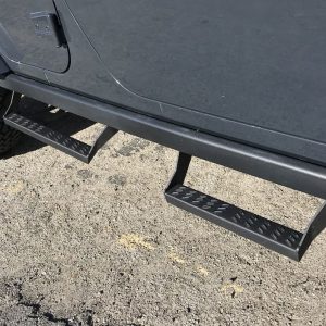 Advanced Acc Nerf Bar Step, Bolt-On, Powder Coated, Black, High-Strength Steel, Set of 2 – 15000