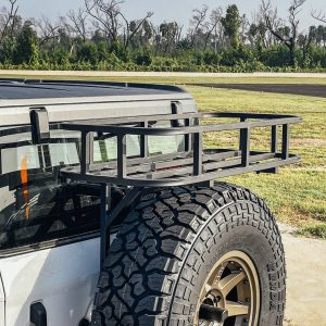 Advanced Acc Cargo Carrier – Spare Tire Mount, 38 Inch X 16 Inch X 6 Inch, Mesh Rack, Bolt-On Installation – 49001525