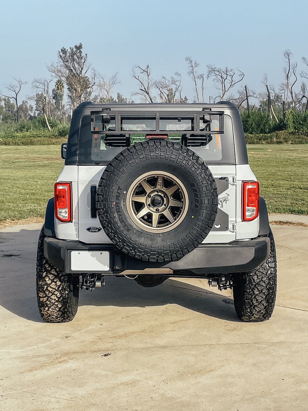 Advanced Acc Cargo Carrier – Spare Tire Mount, 38 Inch X 16 Inch X 6 Inch, Mesh Rack, Bolt-On Installation – 49001525