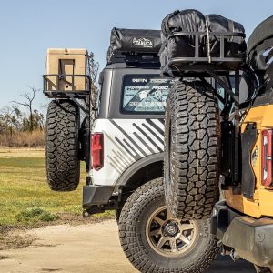 Advanced Acc Cargo Carrier – Spare Tire Mount, 38 Inch X 16 Inch X 6 Inch, Mesh Rack, Bolt-On Installation – 49001525