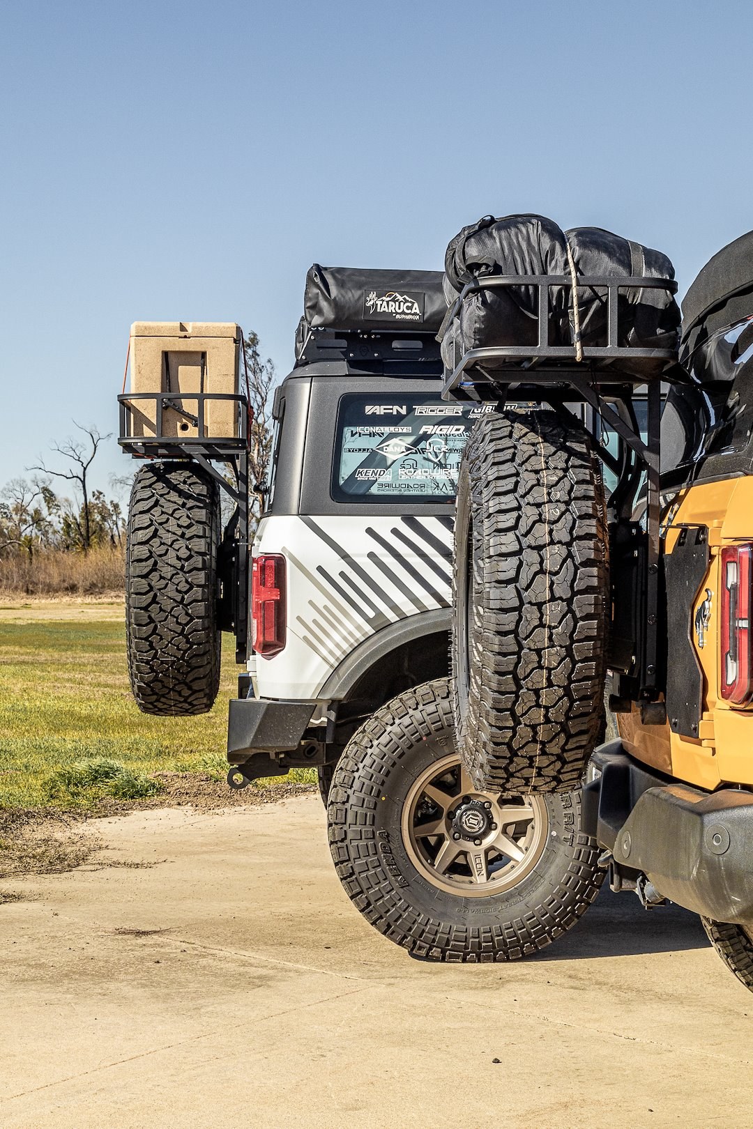 Advanced Acc Cargo Carrier – Spare Tire Mount, 38 Inch X 16 Inch X 6 Inch, Mesh Rack, Bolt-On Installation – 49001525