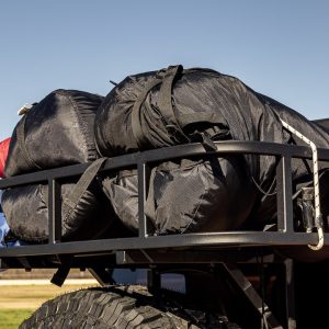 Advanced Acc Cargo Carrier – Spare Tire Mount, 38 Inch X 16 Inch X 6 Inch, Mesh Rack, Bolt-On Installation – 49001525