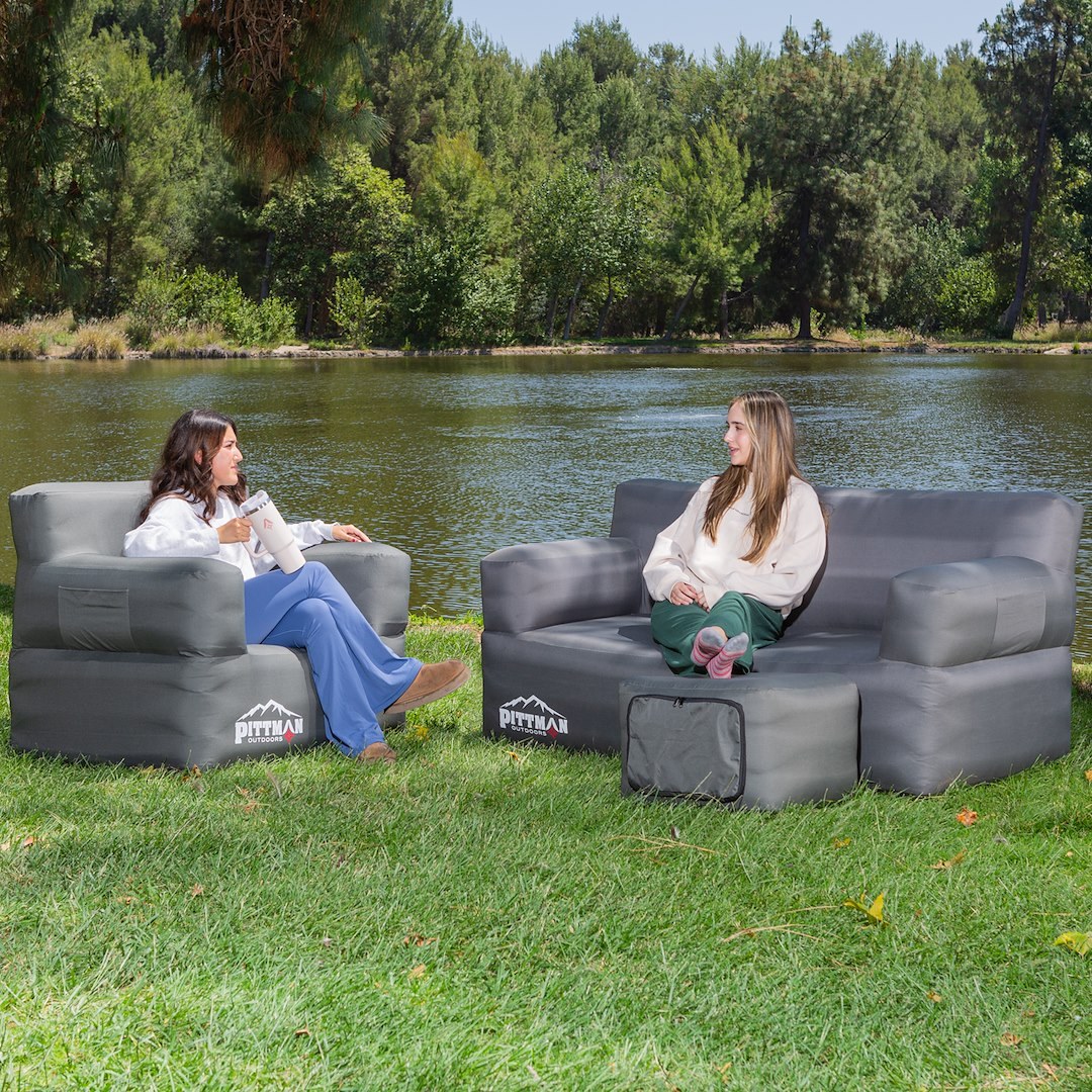 Airbedz Inflatable Furniture, Chair/ Couch/ Ottoman, For Indoor/ Outdoor Use – PPI-AIR FURNITURE SET